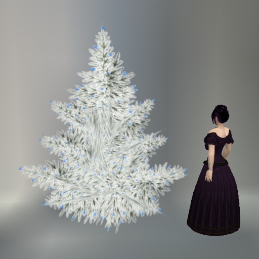 Twinkling Sculpted Frosted Hanukkah Bush box