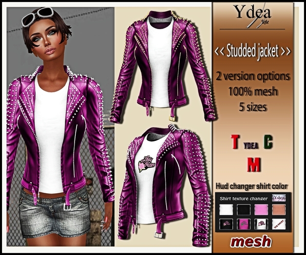 *Ydea* Studded jacket  pink