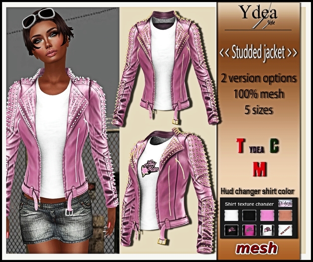 *Ydea* Studded jacket  light pink