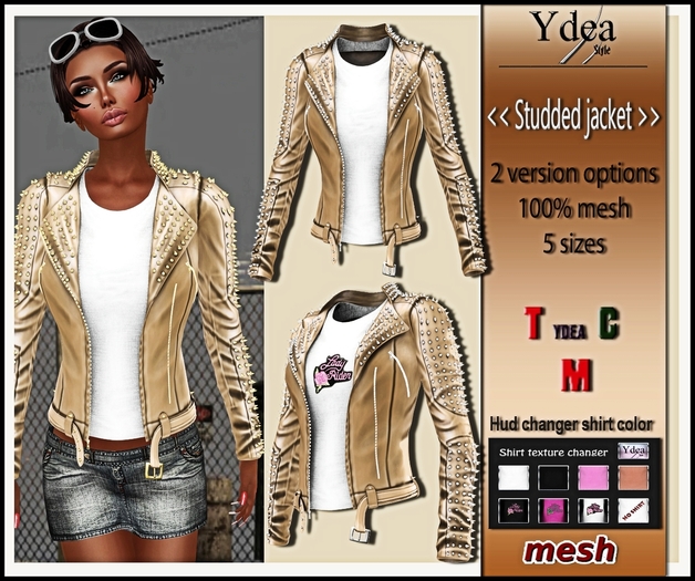 *Ydea* Studded jacket  beige