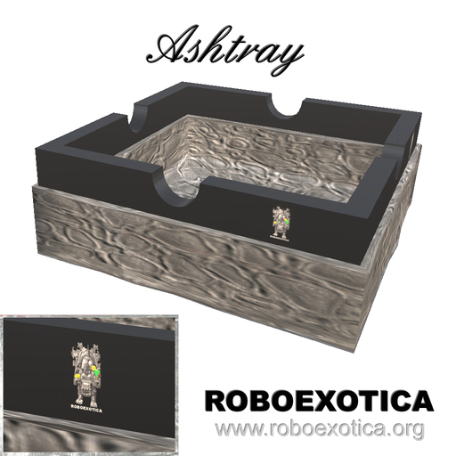 ROBOEXOTICA Ashtray (square )