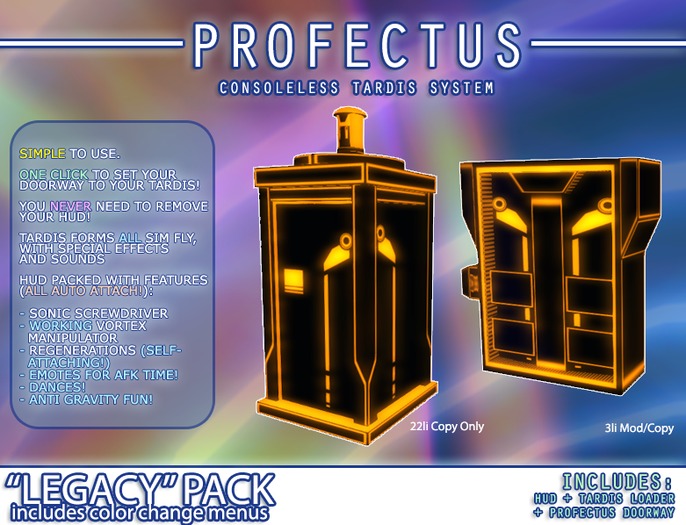 Profectus Crate: Wood TARDIS Pack