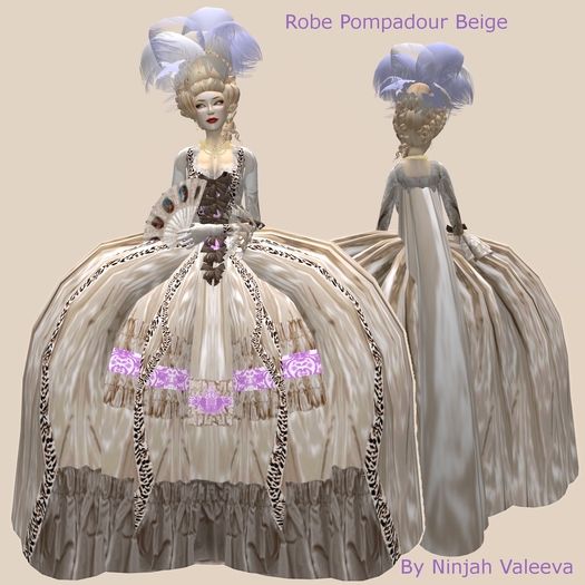 Robe Pompadour Beige