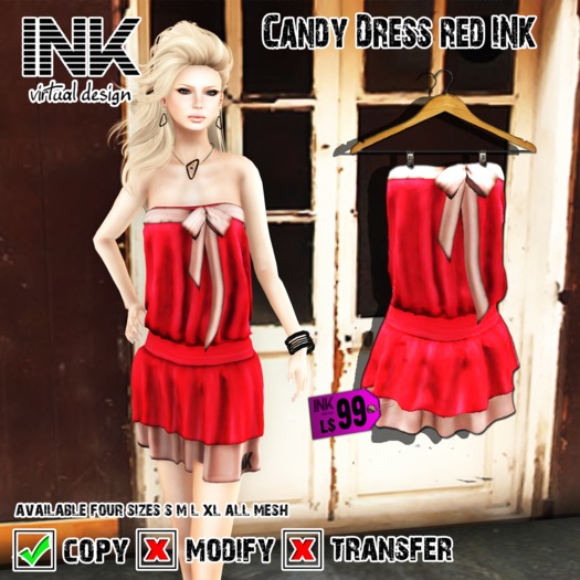 Candy Dress Red - INK -