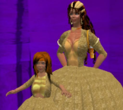 Mother & Daughter Gold Gown(2 boxes)