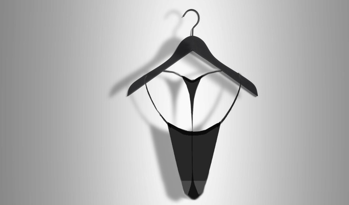 ^^Wet String Black Transparent^^