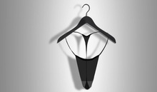 ^^Wet String Black Transparent^^