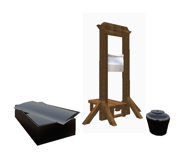 Death - Guillotine Coffin and Urn