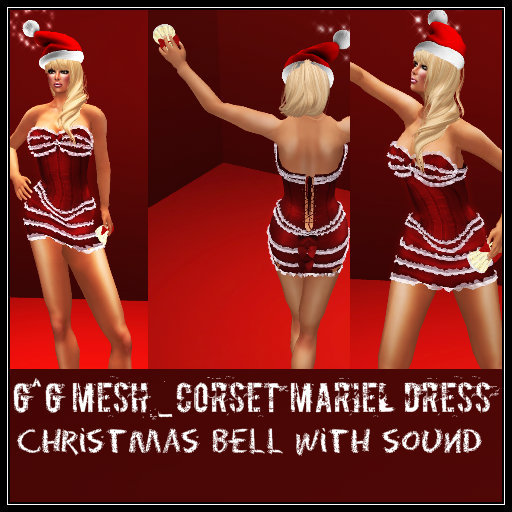 G^G Mesh CHRISTMAS Corset MARIEL Dress