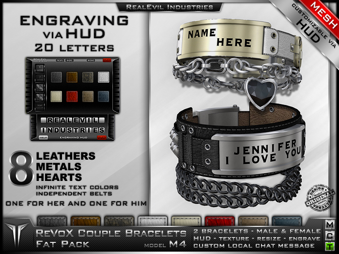 **RE** ReVoX Couple Bracelets M4 FATPACK BOX