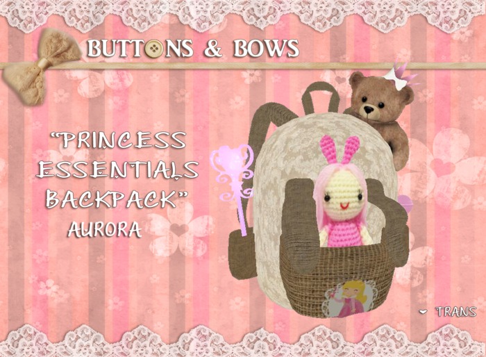 :BB: Princess backpack Aurora