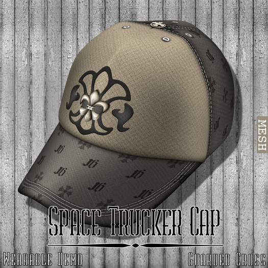 * Guarded Cross * Space Trucker Cap *Wearable DEMO*