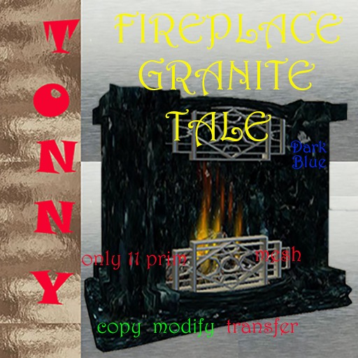 Fireplace Dark Blue