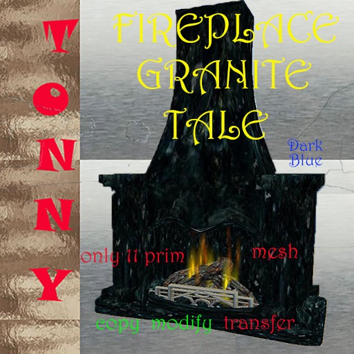 Fireplace Dark Blue