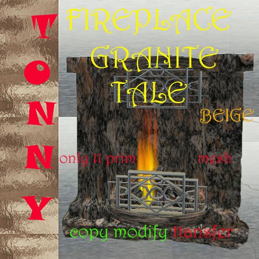 Fireplace beige