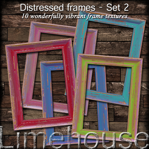 Distressed frame textures - set 2