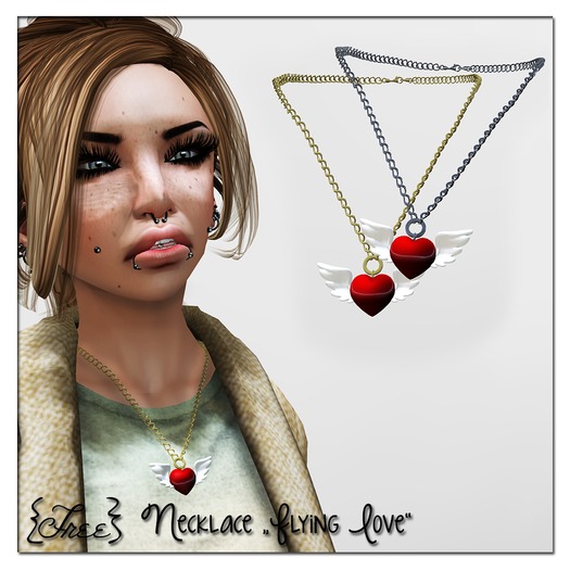 {Free} Necklace Flying love BOX