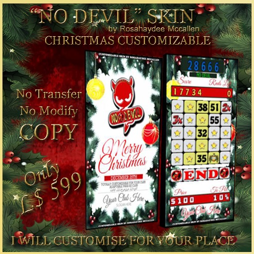 No Devil Skin Customizable Christmas