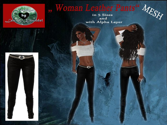 .::L&K::.Mesh Woman Leather Pants