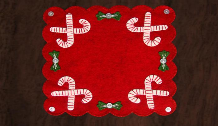 Candy Cane Rug or Tree Skirt