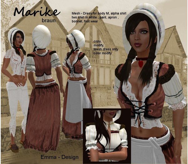 ModeTafel Wirtin Marike brown