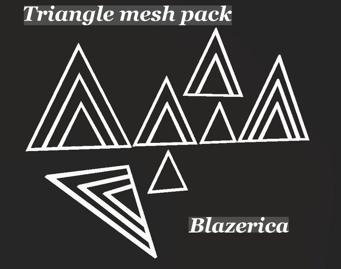 *Blazerica* triangle mesh pack