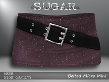 SUGAR Belted Micro Mini - LUSH BLUSH