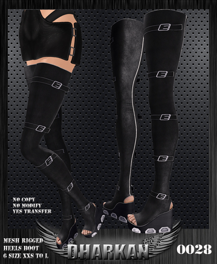 Dharkan - 0028 Rigged Mesh Heels Boot