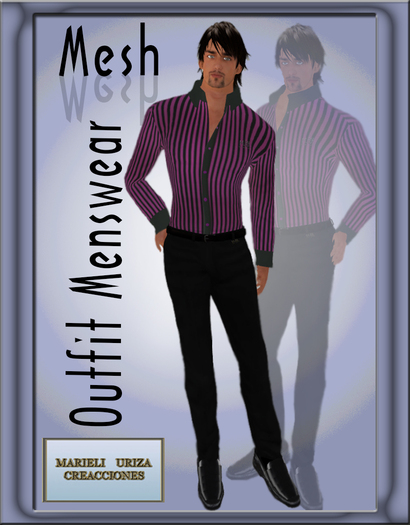 M.U OUTFIT MENS PURPLE & BLACK