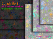 Splash No 1 *Multicolored on Grey*