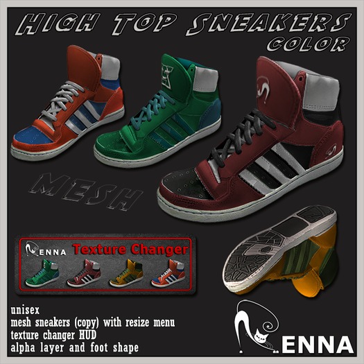 :ENNA: Classic High Top Sneakers DEMO