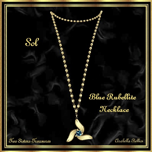 TST - TRILLION'S BLUE AQUAMARINE NECKLACE YG