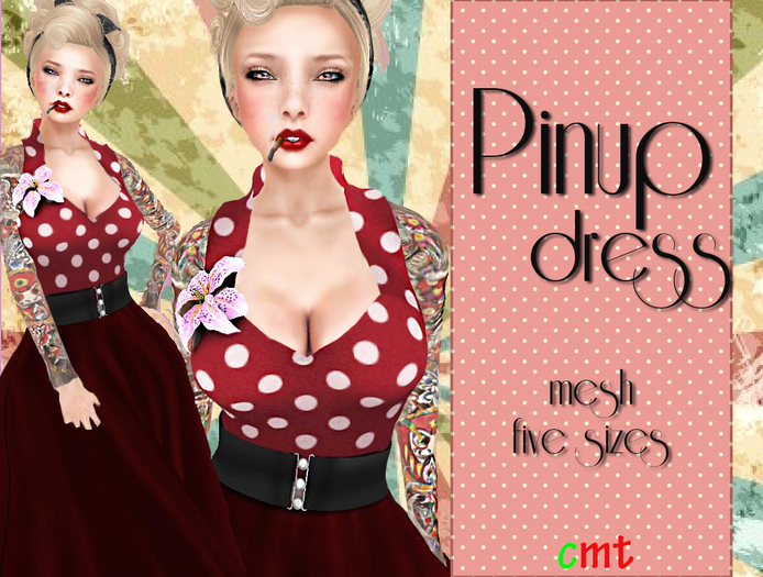 Lumiere Pinup Dress Red