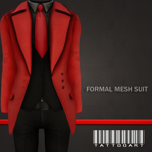 ::TATTOOART:: FORMAL MESH SUIT FLAMENCO