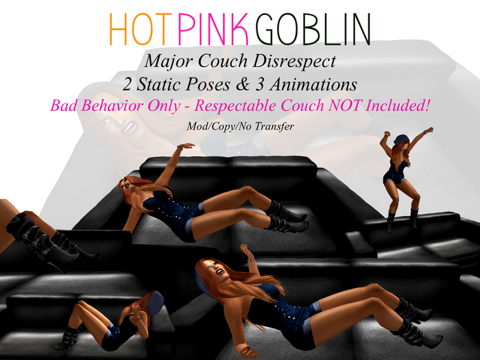 *HPG* Major Couch Disrespect - Static Poses & Animations