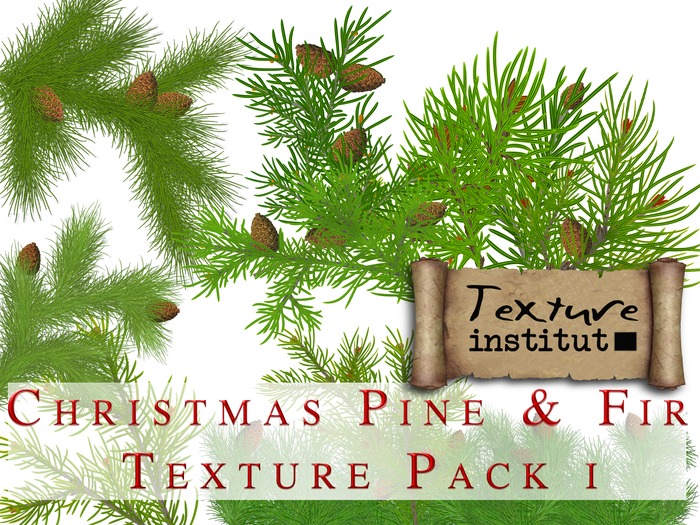 Christmas Pine & Fir Texture Pack-16 Full Perm