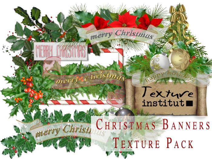 Christmas Banners Texture Pack-7 Full Perm