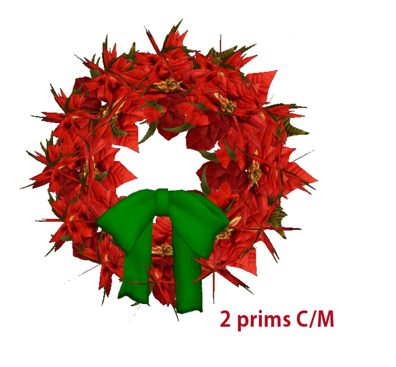 CHRISTMAS WREATH POINSETIA
