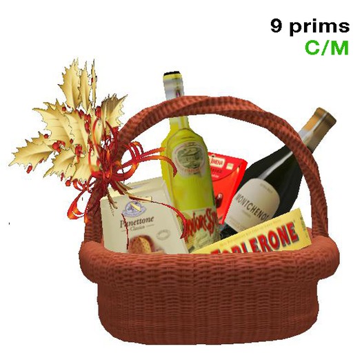 CHRISTMAS RED BASKET