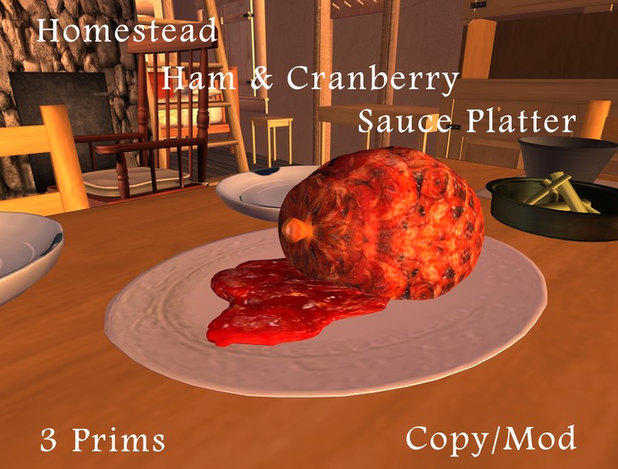 Homestead~Ham and Cranberry Sauce Platter