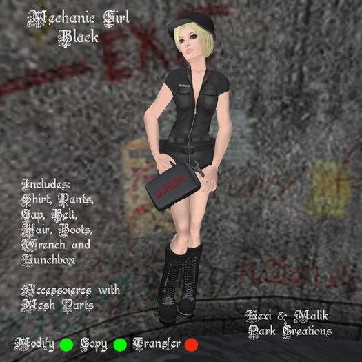 Mechanic Girl Black