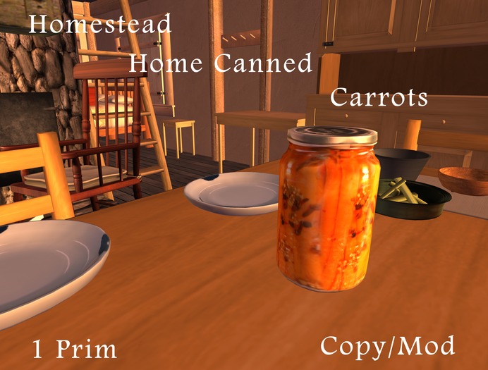 PHD~Little House Home Canned Carrots