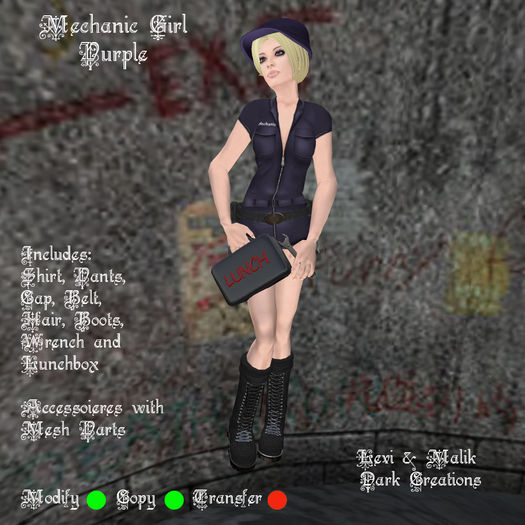 Mechanic Girl Purple
