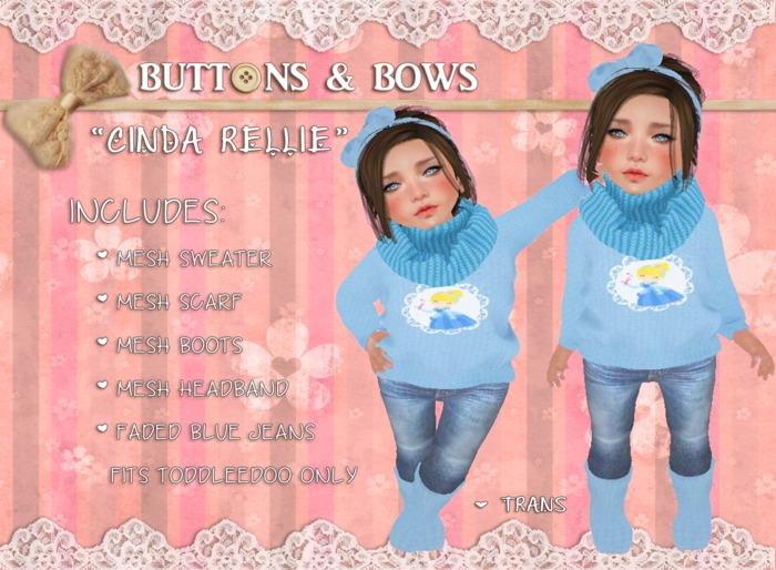 :BB: Cinda Rellie ToddleeDoo only