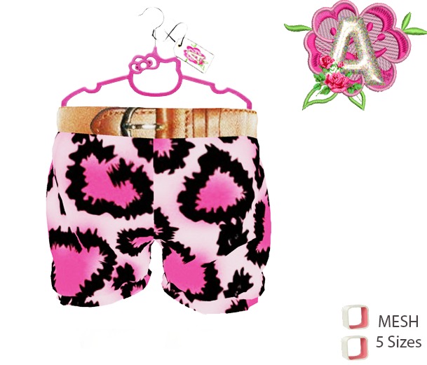 **//Akey//** Pink-leopard short
