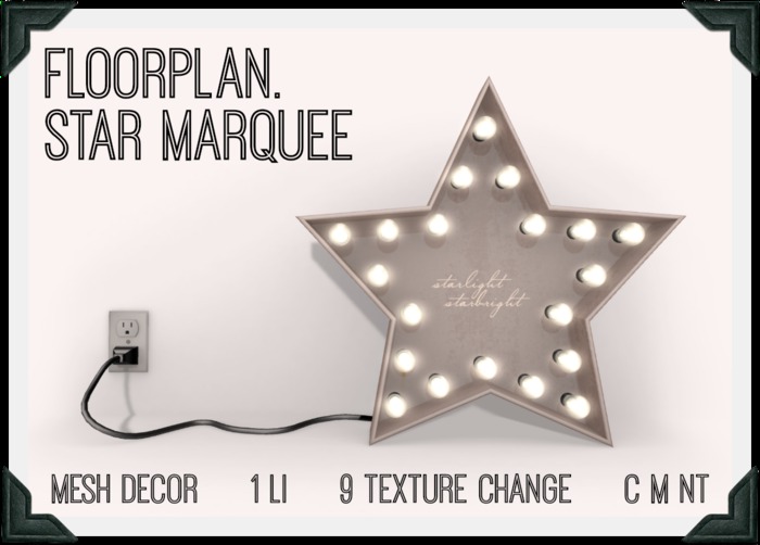 floorplan. star marquee [boxed]