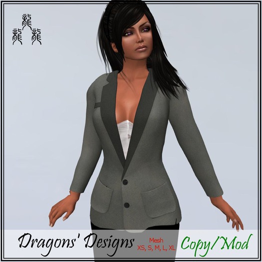 Charcoal Female Mesh Jacket