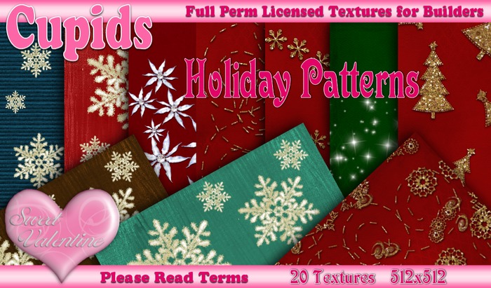 *Cupids Textures * 20 HOLIDAY PATTERNS