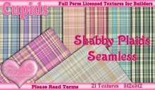 *Cupids Textures * 21 SHABBY PLAIDS SEAMLESS