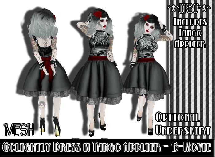 ^v^DRBC^v^ Golightly Dress with Tango Applier - B-Movie